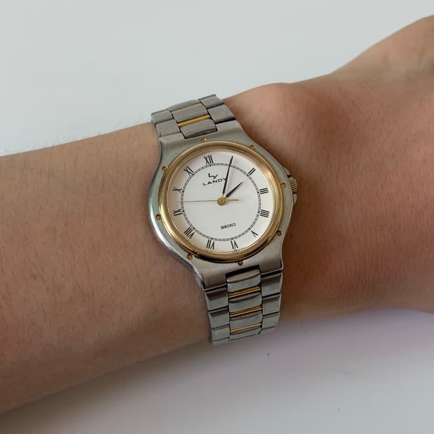1980s Landy Roman Index Combi Quartz
