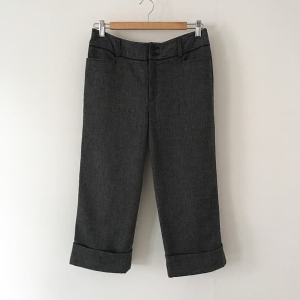 herringbone wool pants