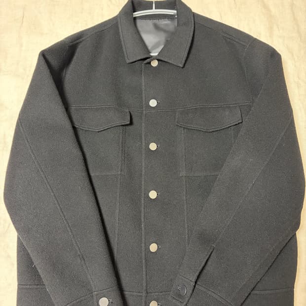 [XL] 띠어리 울 캐시미어 자켓 블랙