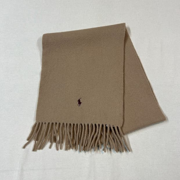 폴로 랄프로렌 울 머플러 목도리 Made in italy