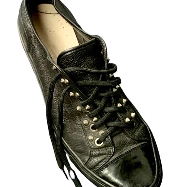 Neil Barrett Leather Stud Sneakers