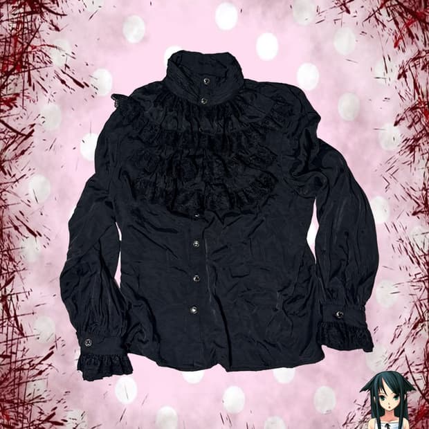 vintage gothic ruffle 셔츠