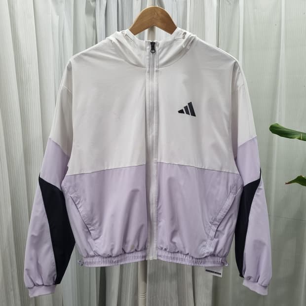 아디다스 컬러 배색 후드 바람막이 1937