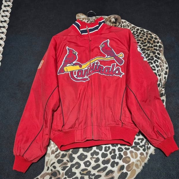 00's 마제스틱 X MLB 세인트루이스 카디널스 덕아웃 오왼 자켓