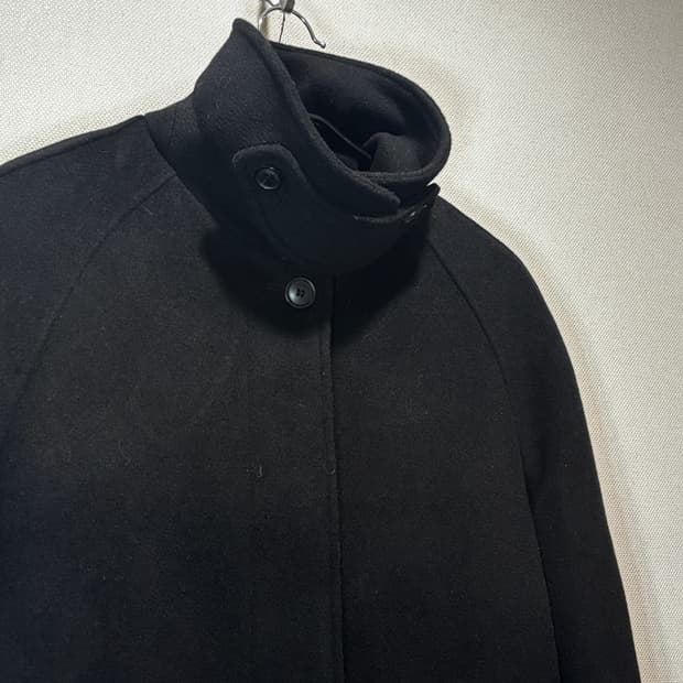 택포/A+급) KIIMUIR 울 캐시미어 블렌드 발마칸 코트 블랙