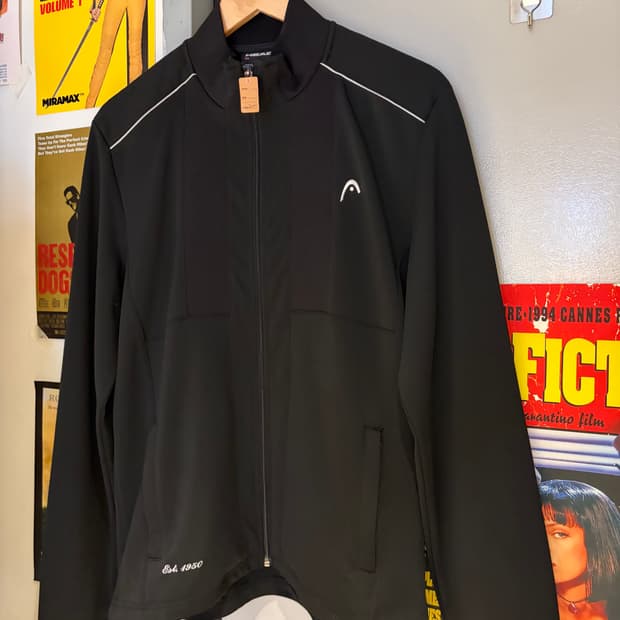 헤드 블랙 트랙집업 져지