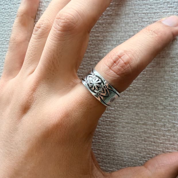 인디언 나바호 문양 주얼리 반지