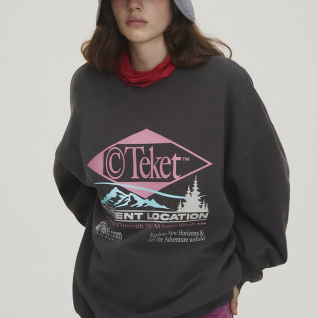 TEKET 테켓 차콜 맨투맨