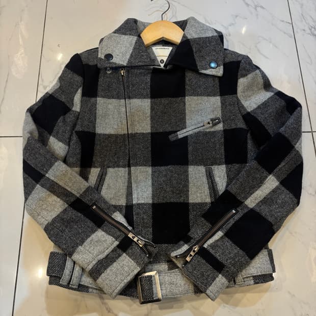 [새상품] 리바이스 깅엄체크 자켓 모직 자켓 괴짜맛 빈티지 블랙