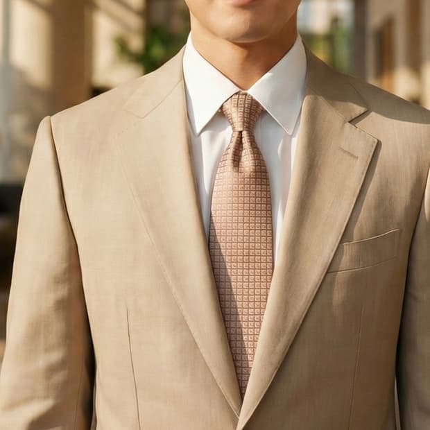 갤럭시 실크 연핑크 패턴 넥타이 9.3cm 새제품 A19657
