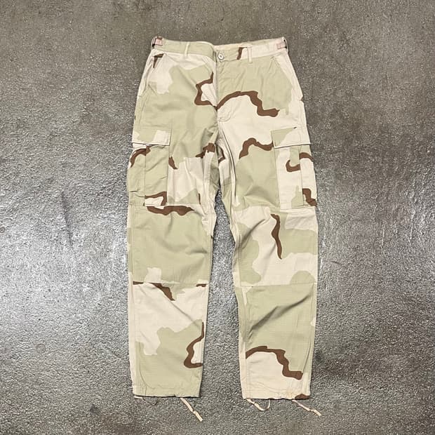 데저트 카모 BDU 팬츠 M/L (~34“)
