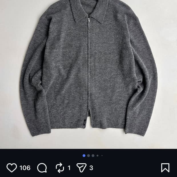 Paf 8.0+ 부클 집업 셔츠