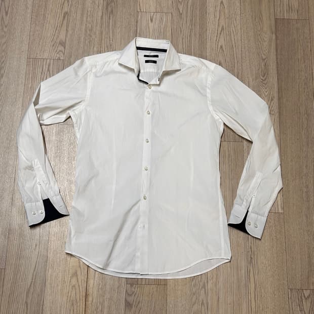 보스 슬림핏 국문정품 화이트 셔츠 95