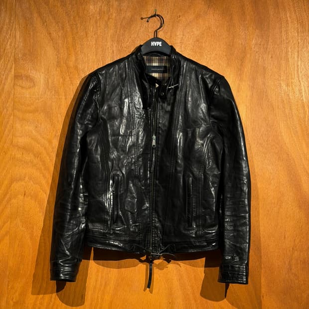 디스퀘어드2 이태리 염소가죽 바이커 자켓 M