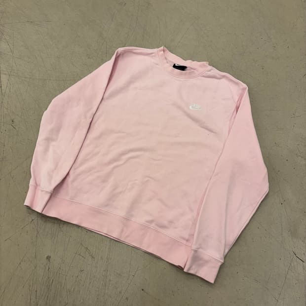 나이키 핑크 스몰로고 맨투맨