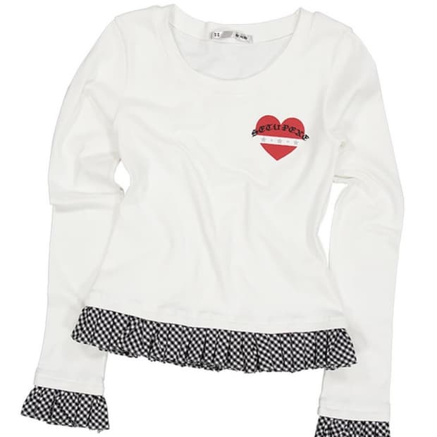 셋업이엑스이 프릴 티셔츠