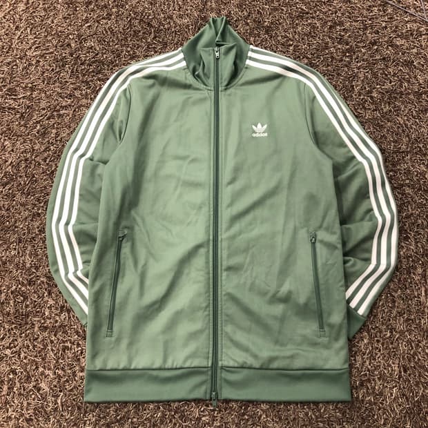 2XL 아디다스 베켄바우어 카키 말차 투웨이 져지 트랙자켓