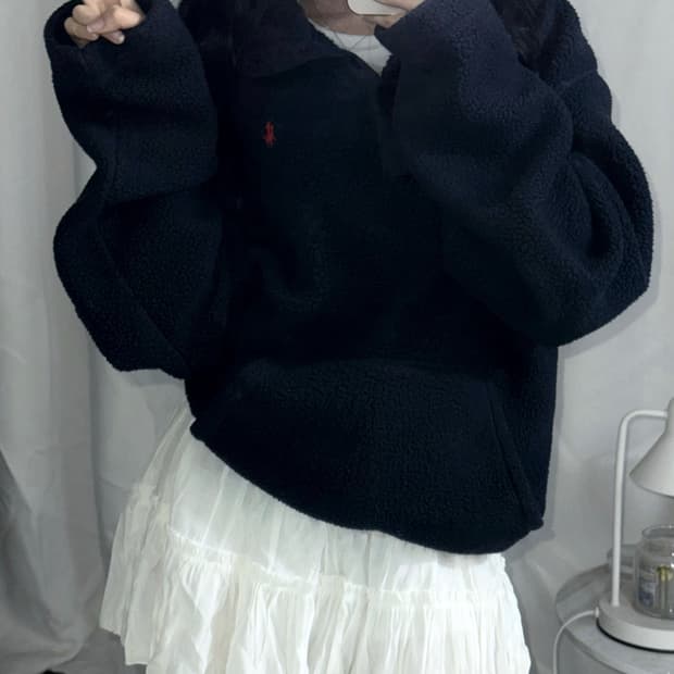 🐰폴로 랄프로렌 미니 포니 후리스 반집업 희귀매물❤️