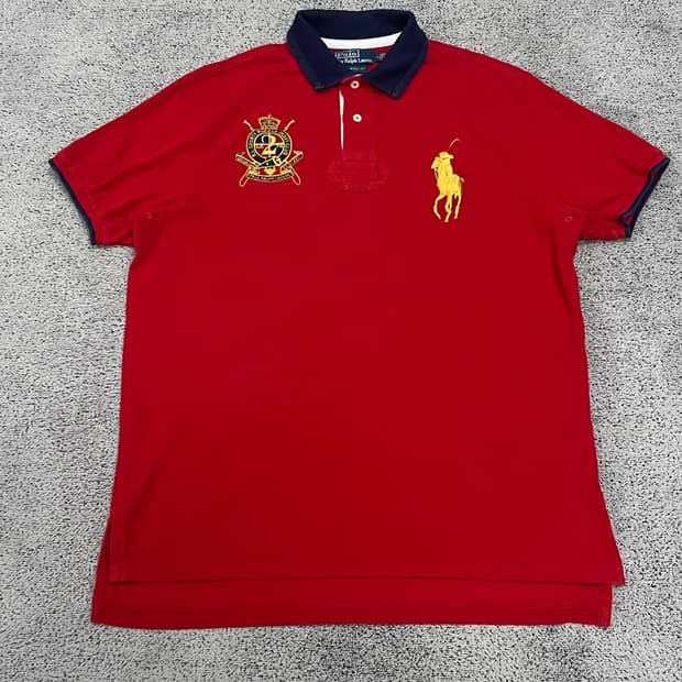 (L) 폴로 랄프로렌 아카이브 빅포니 아이코닉 카라 티