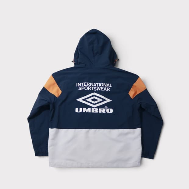 [XL] 엄브로 빅로고 컬러블록 아노락 바람막이 자켓