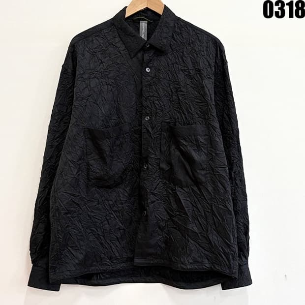 UNAFFECTED 크링클 텍스처 셔츠 L 0318