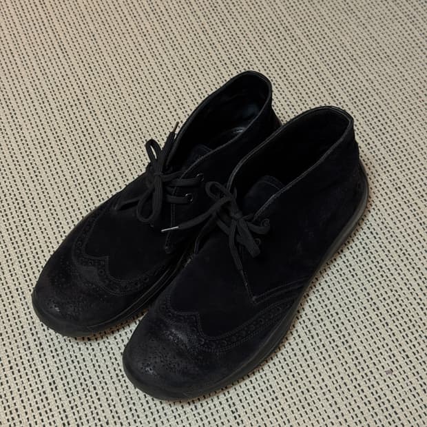 프라다 스포츠 아카이브 스웨이드 미드 부츠