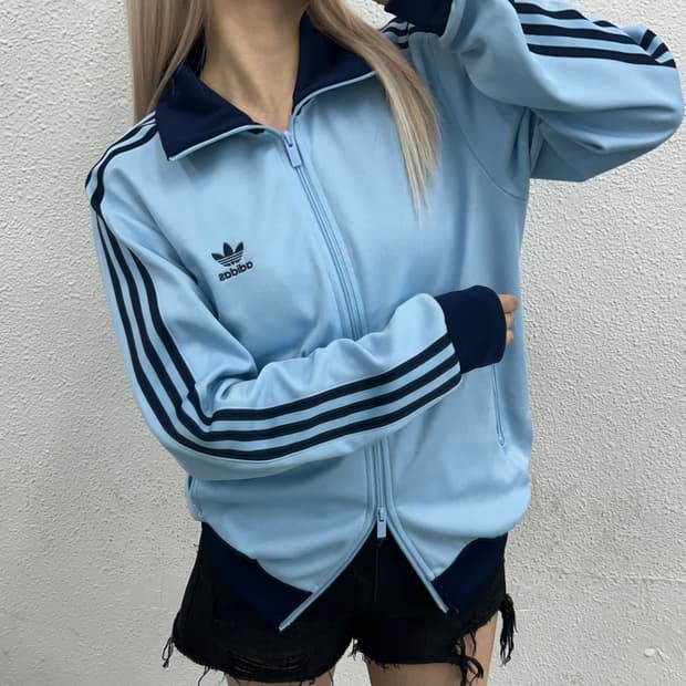 아디다스 네이비라인 소라맛 투웨이 트랙탑 L