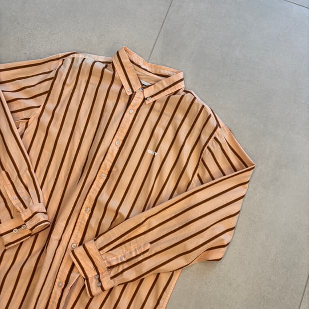 [XL] OBEY 스트라이프 셔츠