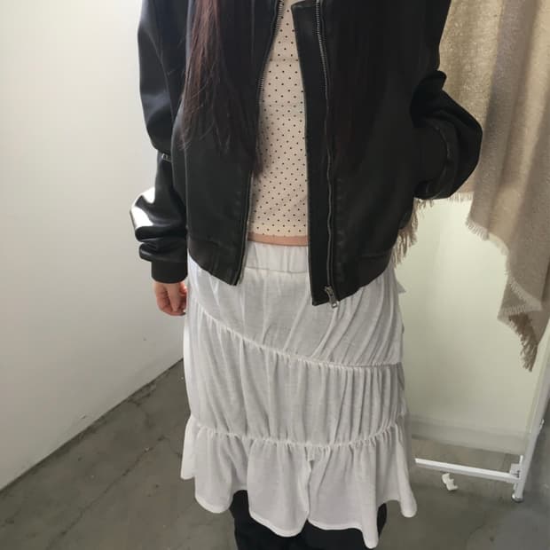 아워캐비넷 bloom leather jacket (현재품절)