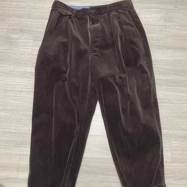 빔즈플러스 2플리츠 코듀로이 팬츠(M)