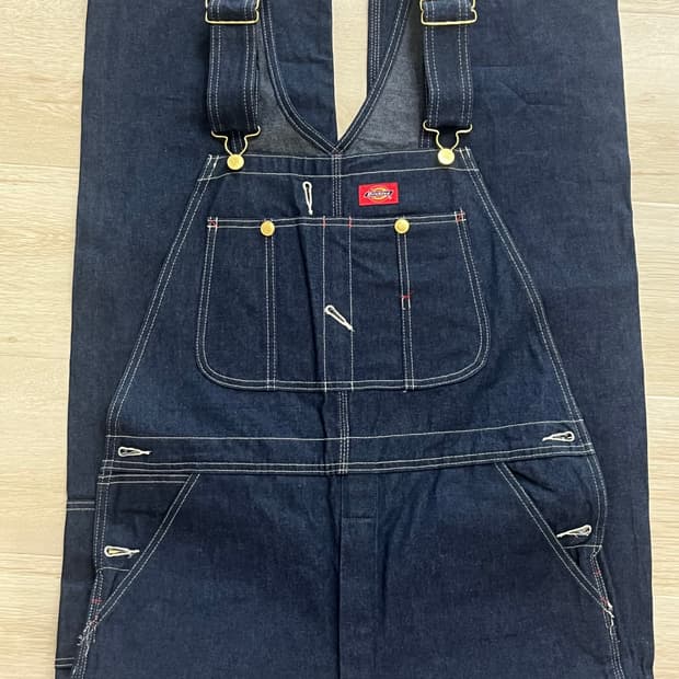 디키즈 오버롤 인디고 색상 32x32사이즈