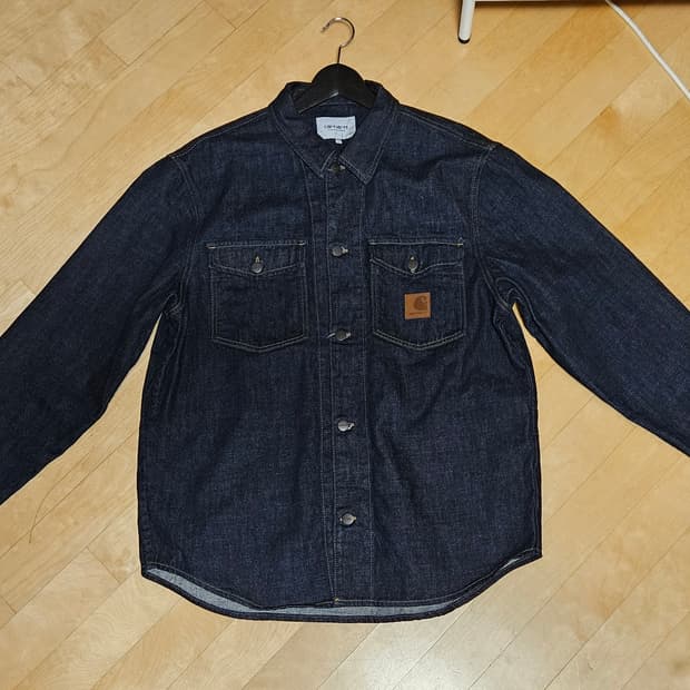 칼하트윕 링컨 셔츠 자켓 블루 린스드