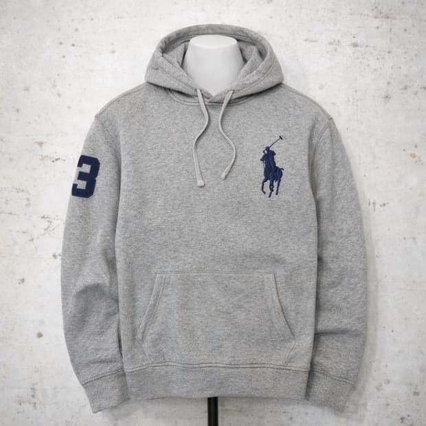 폴로 빅포니3 그레이 후디