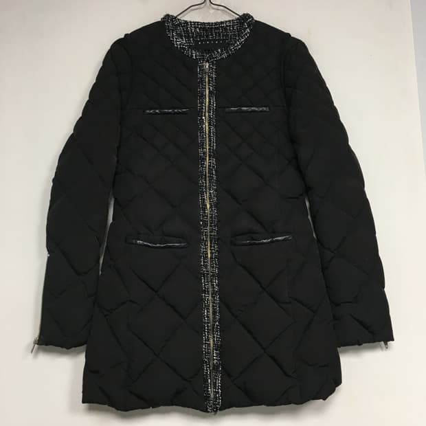 SISLEY 시슬리 트위드 퀼팅 패딩 90