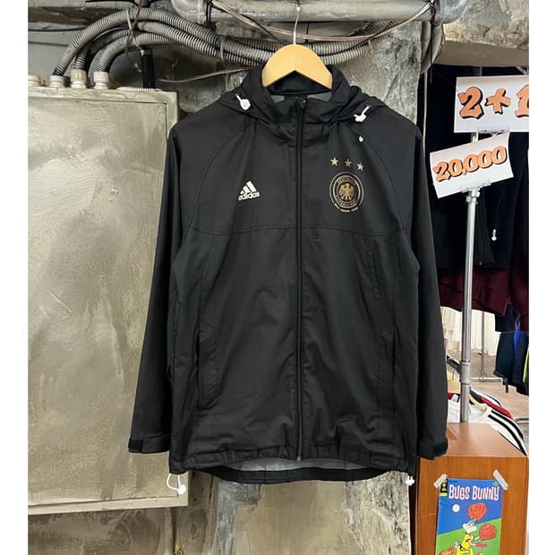 아디다스 독일 후드 바람막이 블랙 90 #csz3737