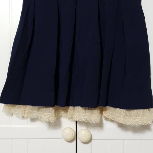 secret magic 네이비 스커트