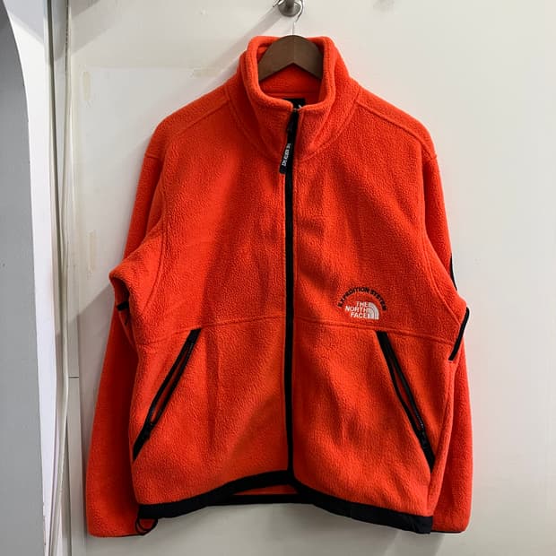 N184 노스페이스 익스페디션 플리스 후리스 오렌지