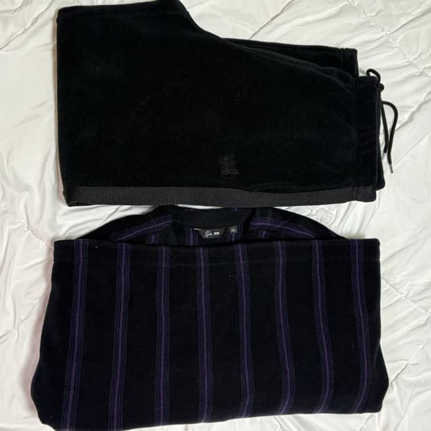 [L]  유니클로 니들스 트랙 팬츠 후리스 셋업