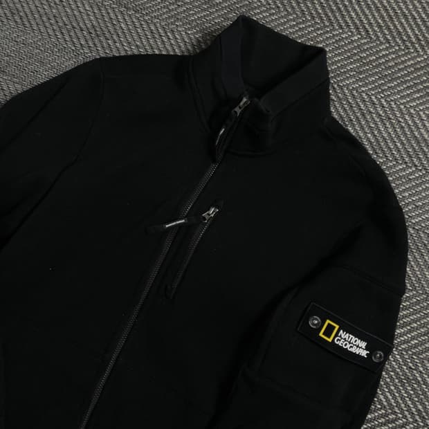 네셔널지오그래픽 와펜 니트 집업 자켓 y 4065