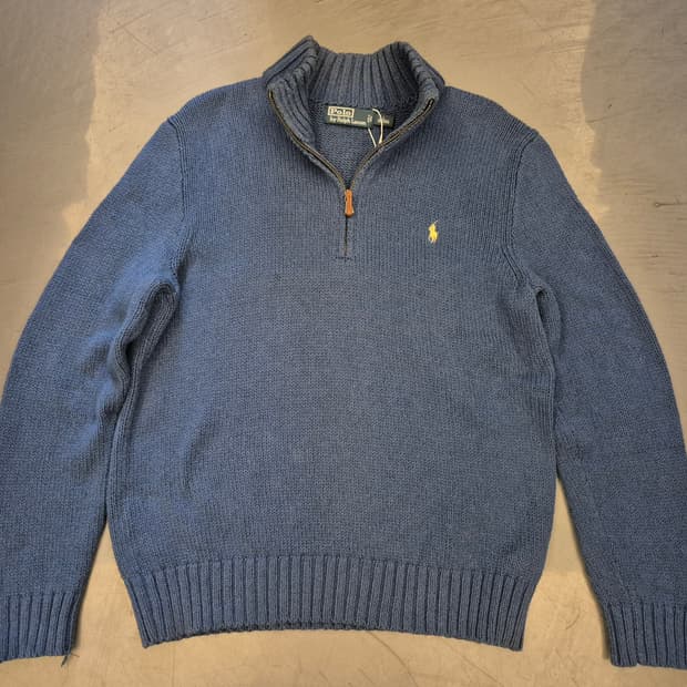 폴로랄프로렌 하프 니트 짚업