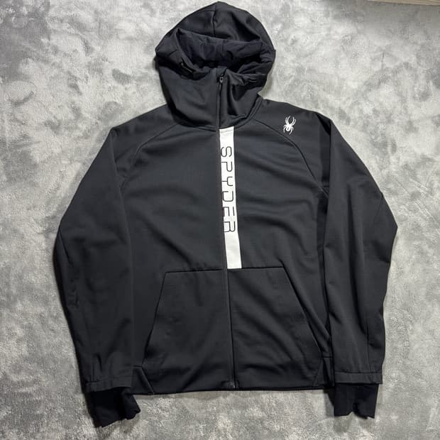 Spyder 스파이더 블랙 후드집업