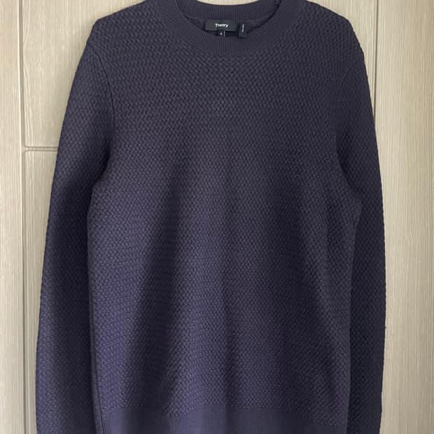 Theory 와플 퍼플 양모100 니트