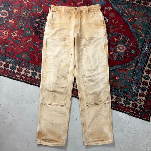 OG USA Made 칼하트 더블니 브라운 칼하트 B01 BRN 썩블니