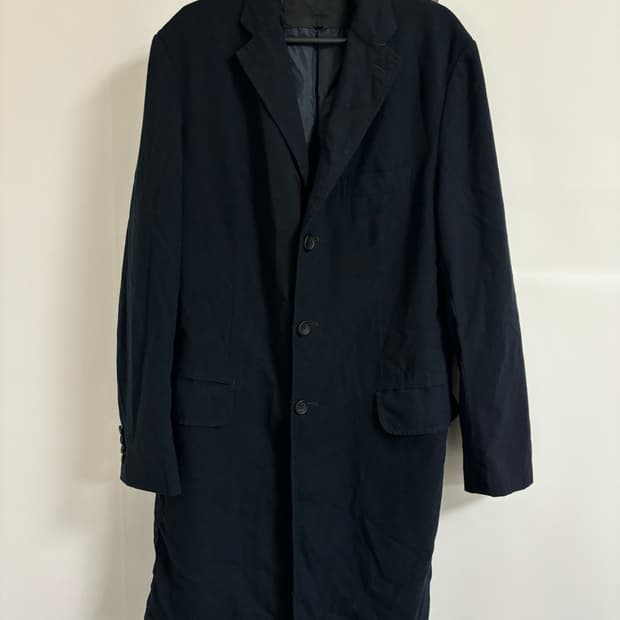 꼼데가르송옴므 축융 울 코트