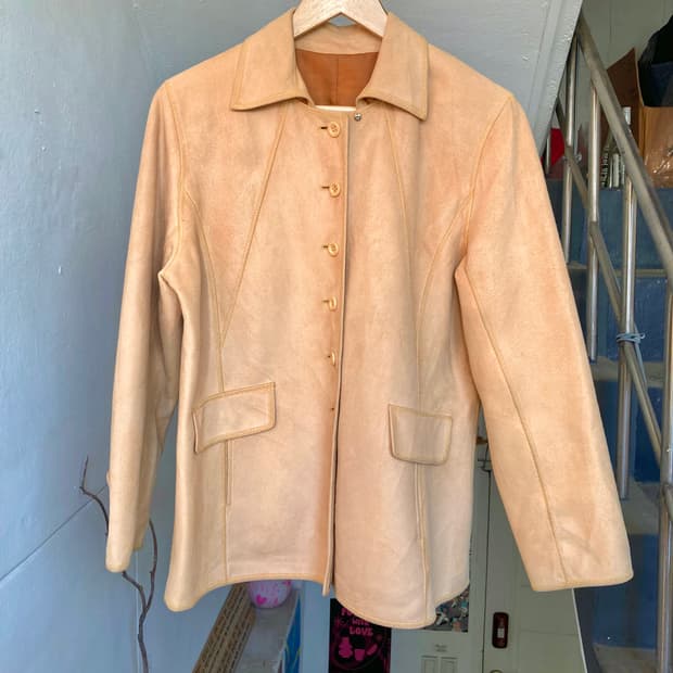 버터컬러 스웨이드 자켓