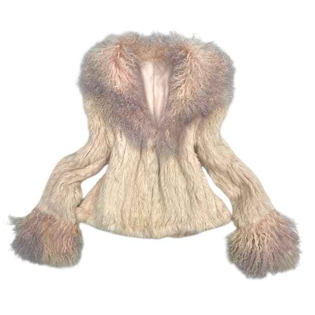 Real fur jacket (양털,토끼)