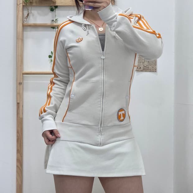[프립]S/딱붙핏 아디다스 NCAA 테네시 레이디 볼티어스 후드집업