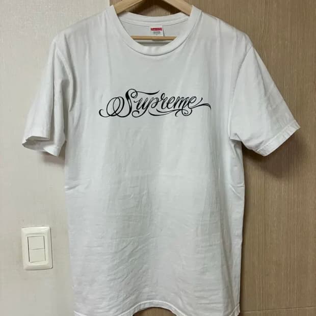 [L]슈프림 미스터카툰 티셔츠 화이트