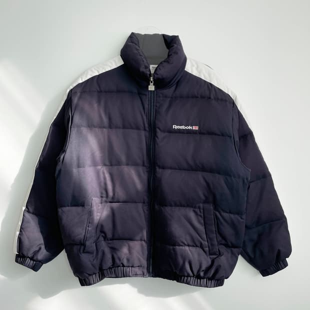 C1 리복 올드스쿨 사이드라인 패딩 100사이즈