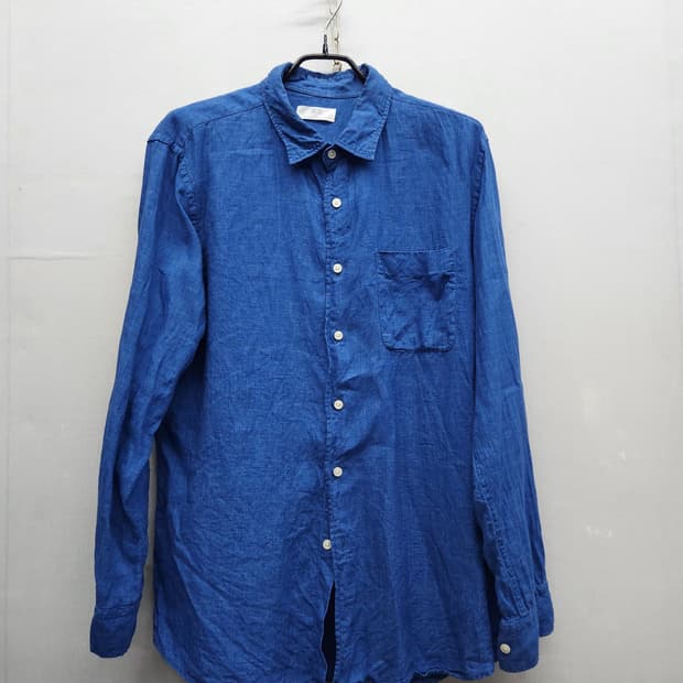 유니클로 원포켓 린넨100% 셔츠 XL(XL)